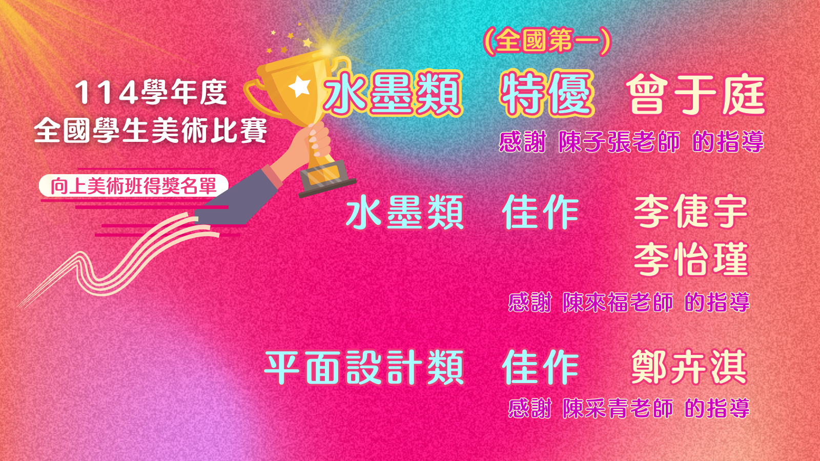 連結到114全國學生美術比賽佳績